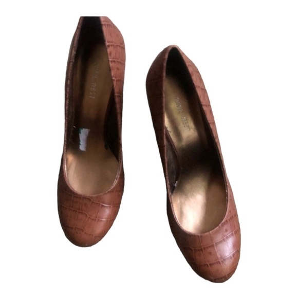 Nine West Women’s Brown Leather ashore Size 8,5 - Picture 1 of 9